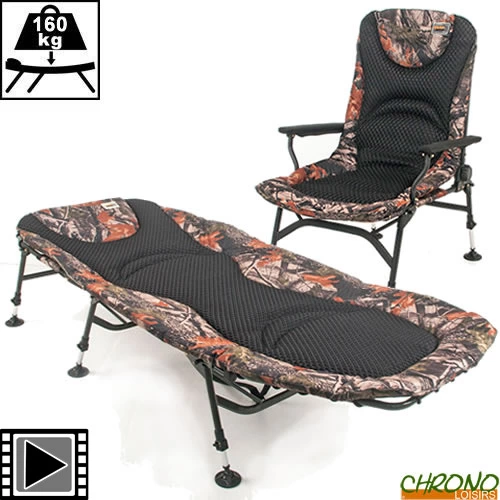 Pack Bed Level Chair Carp Design Camo Line Evo 1 Pack Bed Level Chair Carp Design Camo Line Evo