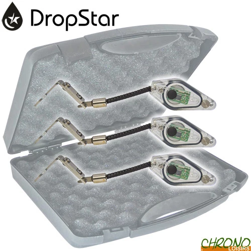 Coffret Carpsounder 3 Hangers Lumineux Dropstar DR-LX2 Transparent 1 Coffret Carpsounder 3 Hangers Lumineux Dropstar DR-LX2 Transparent