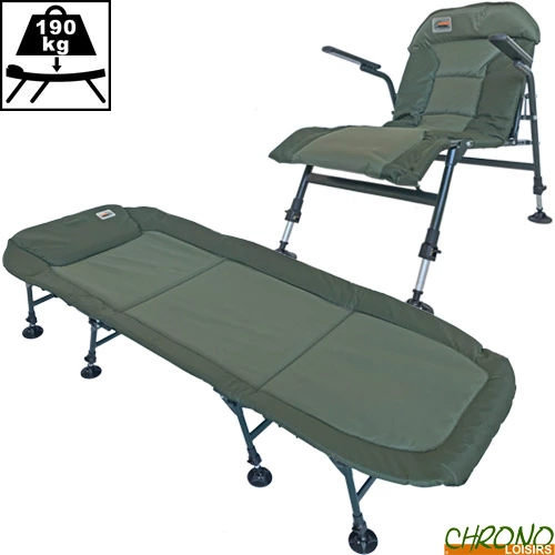 Pack Bed Level Chair Carp Design Green Line 8 Pieds 1 Pack Bed Level Chair Carp Design Green Line 8 Pieds