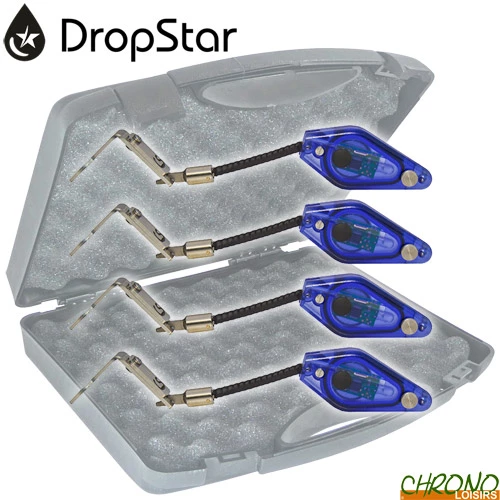 Coffret Carpsounder 4 Hangers Lumineux Dropstar DR-LX2 Bleu 1 Coffret Carpsounder 4 Hangers Lumineux Dropstar DR-LX2 Bleu