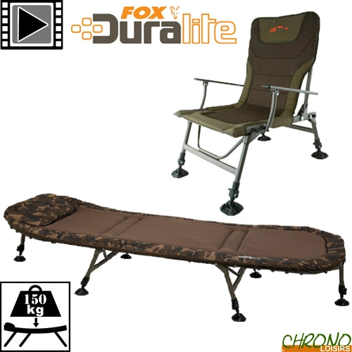 Pack Bed Level Chair Fox Duralite Combo 1 Pack Bed Level Chair Fox Duralite Combo