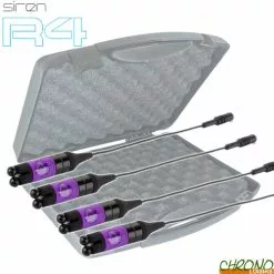 Nash Tackle Coffret Nash 4 Hangers Siren Night Glo Bobbins Small Pourpre