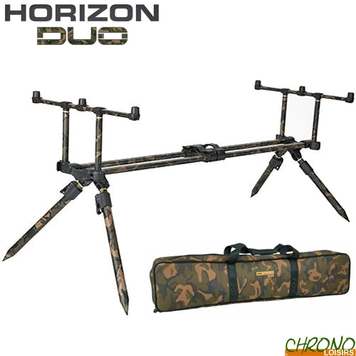 Rod Pod Fox Horizon Duo Camou 3 Cannes + Pieds Longs 1 Rod Pod Fox Horizon Duo Camou 3 Cannes + Pieds Longs