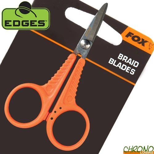 Ciseaux à Tresse Fox Edges Micro Scissors Orange 1 Ciseaux à Tresse Fox Edges Micro Scissors Orange
