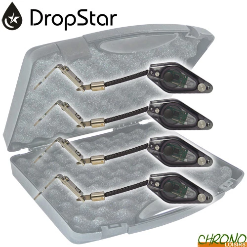 Coffret Carpsounder 4 Hangers Lumineux Dropstar DR-LX2 Noir 1 Coffret Carpsounder 4 Hangers Lumineux Dropstar DR-LX2 Noir