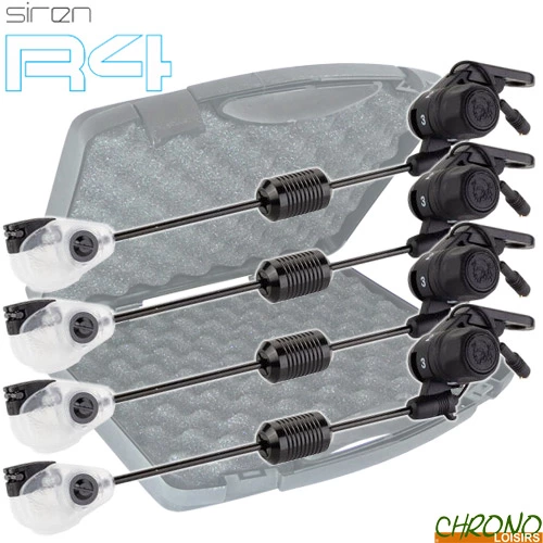 Nash Tackle Coffret Nash 4 Swingers Siren Night Glo Swing Arm Blanc 1 Nash Tackle Coffret Nash 4 Swingers Siren Night Glo Swing Arm Blanc