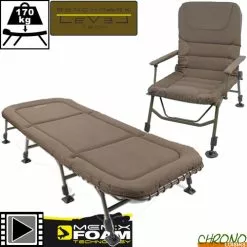 Pack Bed Level Chair Avid Carp Benchmark Memory Foam