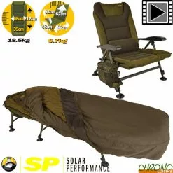 Solar Tackle Pack Bed Level Chair Solar SP C-Tech Sleep System