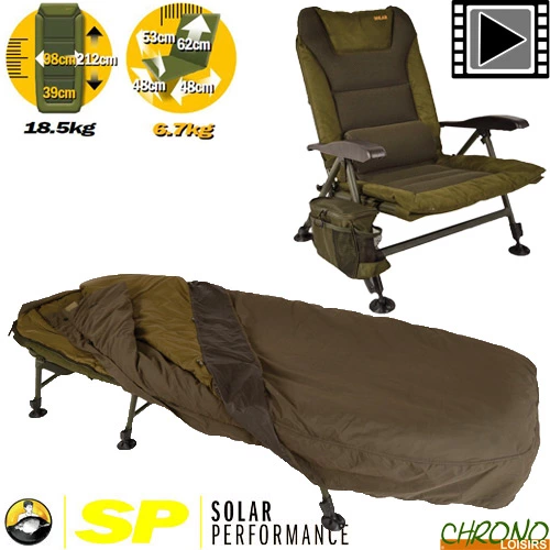 Solar Tackle Pack Bed Level Chair Solar SP C-Tech Sleep System 1 Solar Tackle Pack Bed Level Chair Solar SP C-Tech Sleep System