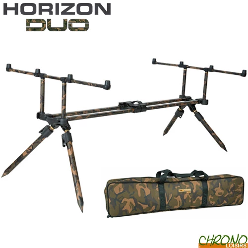 Rod Pod Fox Horizon Duo Camou 4 Cannes + Pieds Longs 1 Rod Pod Fox Horizon Duo Camou 4 Cannes + Pieds Longs