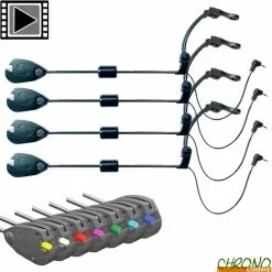 Coffret Carp Spirit 4 Balanciers Lumineux X7 Led Swing