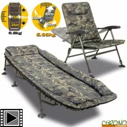 Solar Tackle Pack Bed Level Chair Solar Undercover Camo