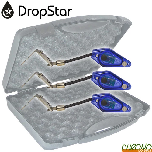 Coffret Carpsounder 3 Hangers Lumineux Dropstar DR-LX2 Bleu 1 Coffret Carpsounder 3 Hangers Lumineux Dropstar DR-LX2 Bleu
