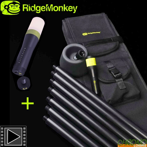 Pack RidgeMonkey Marqueur Markapole 7m + Balise Lumineuse Markalite 1 Pack RidgeMonkey Marqueur Markapole 7m + Balise Lumineuse Markalite