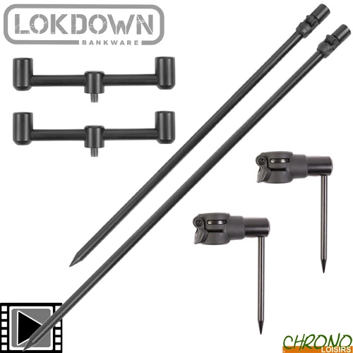 Kit Goal Post Avid Carp Lok Down Stabilisateur 2 Cannes 1 Kit Goal Post Avid Carp Lok Down Stabilisateur 2 Cannes