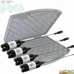 Nash Tackle Coffret Nash 4 Hangers Siren Night Glo Bobbins Large Blanc